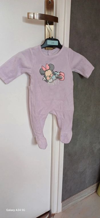 Pyjama velours minnie 1 mois