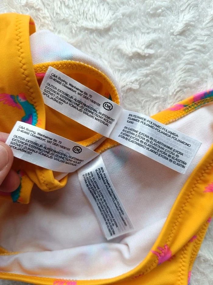 Maillot de bain 2 pièces Fille 3/4 ans Oiseau Perroquet C&A - photo numéro 4