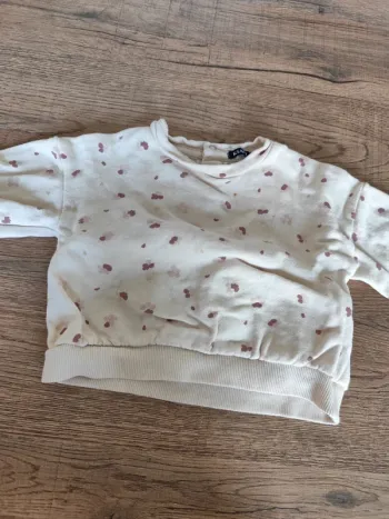Pull fille rose coeur 3 mois