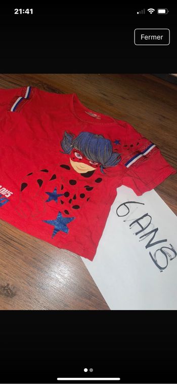 T-shirt rouge ladybug