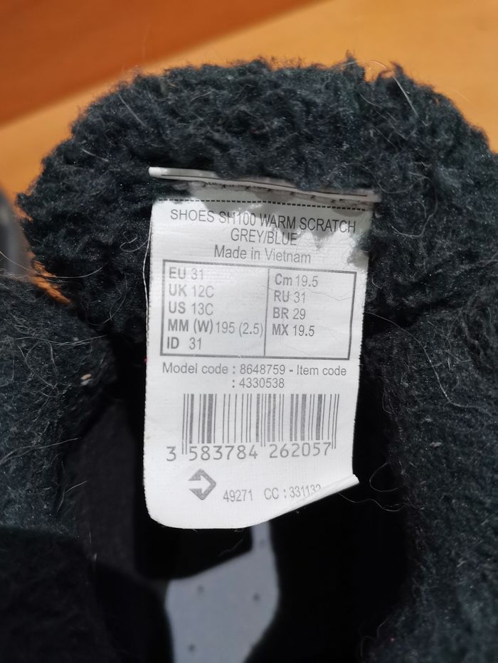 Bottines fourrées garçon T31 idéales pour la neige Quechua gris/bleu - photo numéro 6