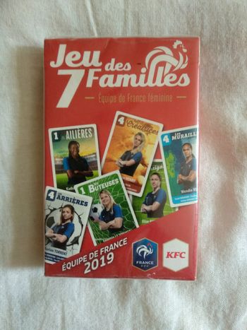 Jeu des 7 familles Équipe de France féminine 2019 FFF KFC
