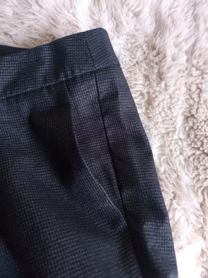 Pantalon court cigarette T38 pied de poule gris noir - Promod - photo numéro 7