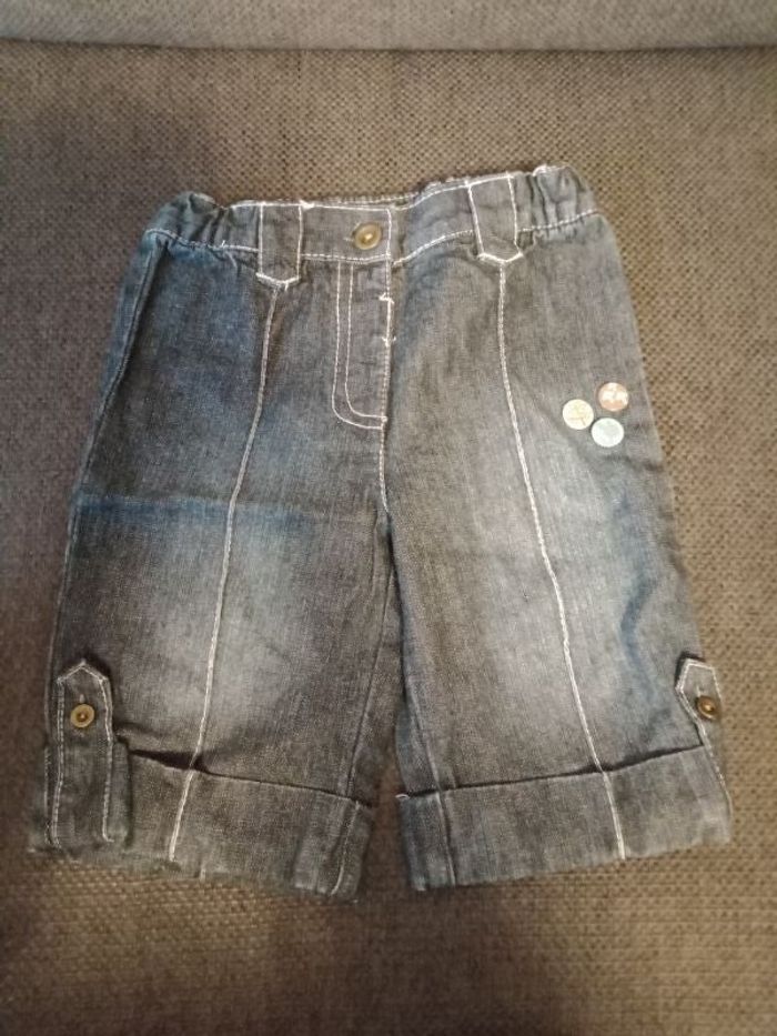 Short en jeans 3 boutons