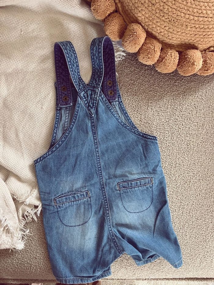 Salopette en jean short souple h&m mixte - photo numéro 3
