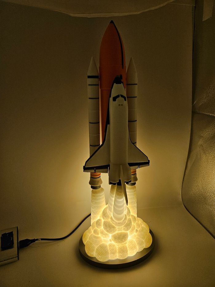 Lampe lumineuse nasa navette columba