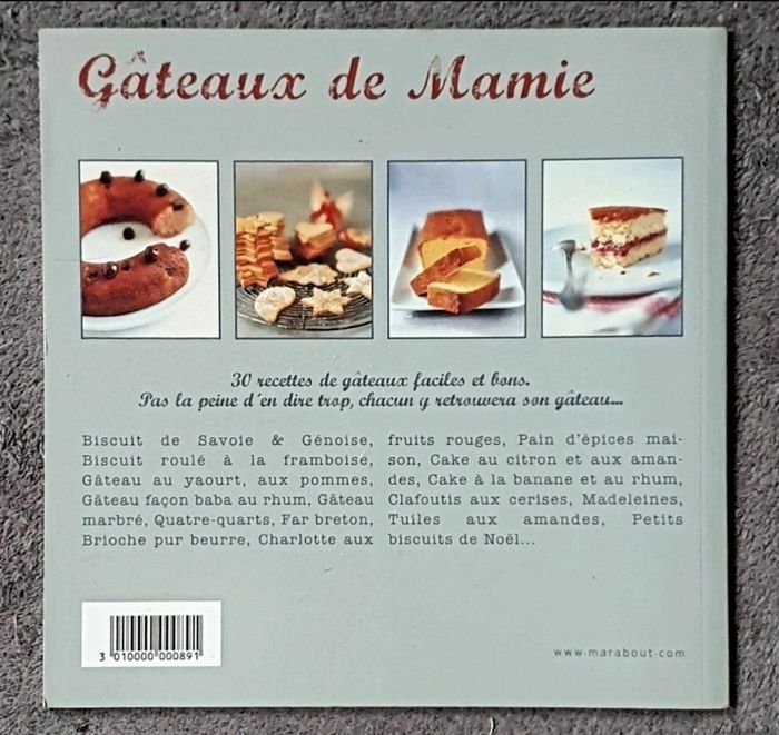 Petit Livre de Recettes illustré "Gâteaux de Mamie" / Éd. Marabout - photo numéro 2