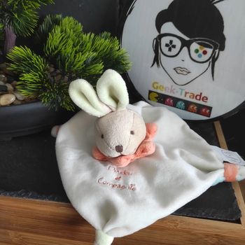 Doudou Et Compagnie Lapin Blanc Vert Bleu Orange Mini Acidulé #geektradedoudou