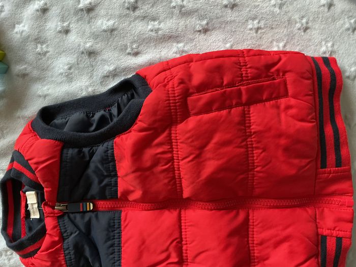 doudoune sans manches rouge et marine avec poches 4 ans orchestra - photo numéro 4