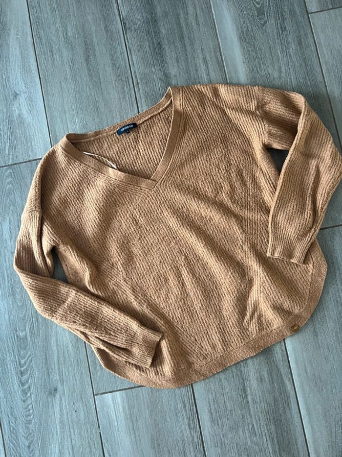 Pull camel taille S Bonobo femme