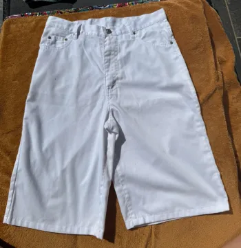 Bermuda blanc basic enfant 14 ans