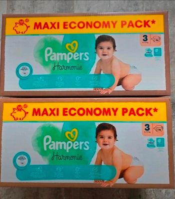 🌟 Pampers harmony 2x96 couches - Taille 3 (6 à 10 kg) 🌟