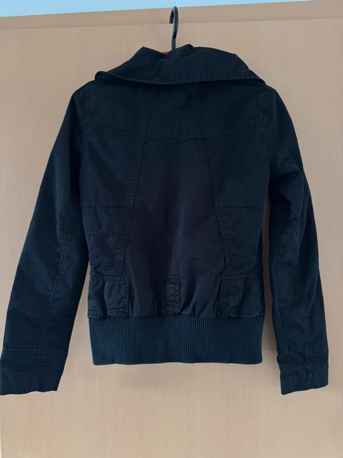 Veste only noir à grand col - photo numéro 4