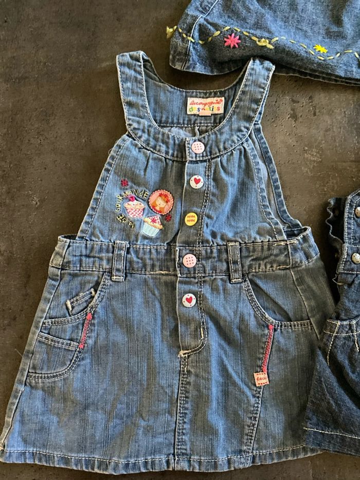 Lot de 4 robes en jeans - photo numéro 3