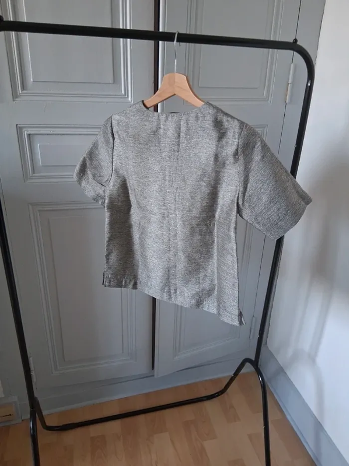 Haut argenté - H&M - 34/XS - photo numéro 4