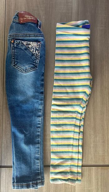 1 jean et 1 legging