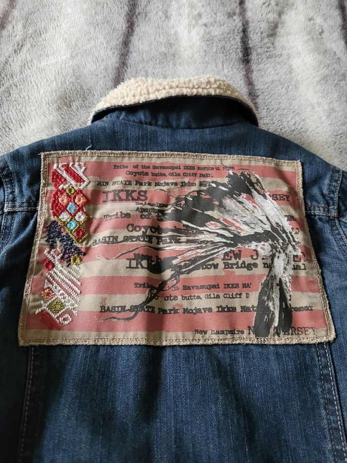 veste en jeans ikks fourré 10ans (20e) - photo numéro 8