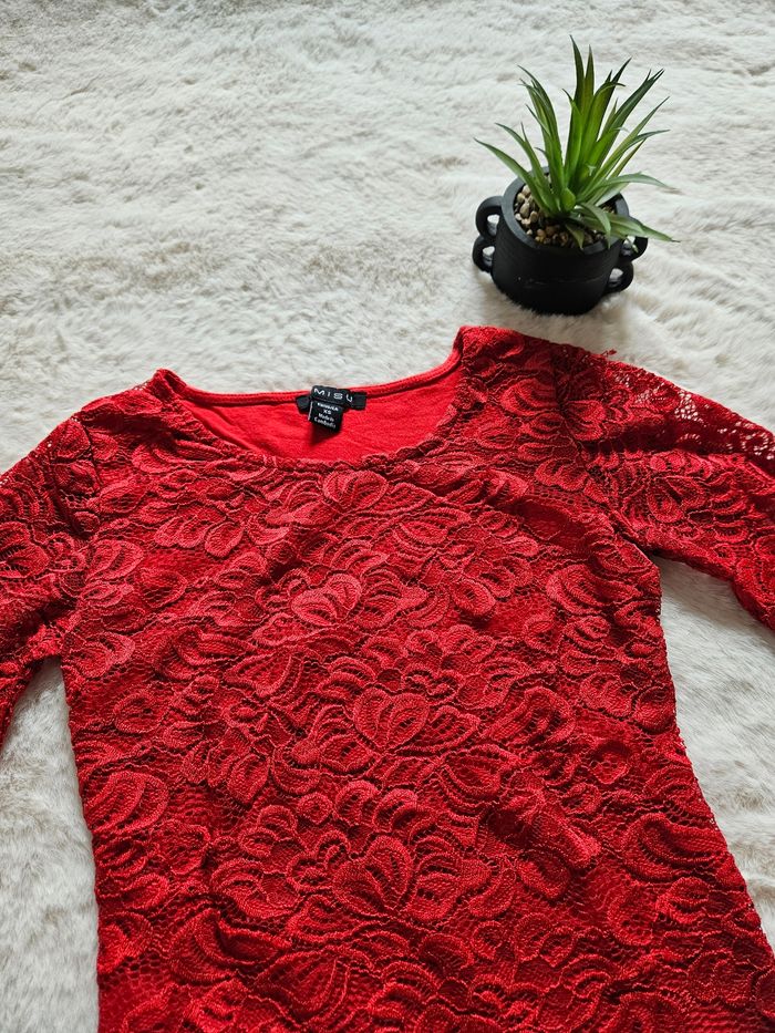 Top Rouge  Amisu -34/XS - photo numéro 3