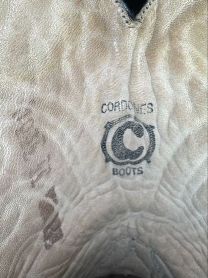 Bottes Cordones Boots noires cuir lézard homme - photo numéro 5