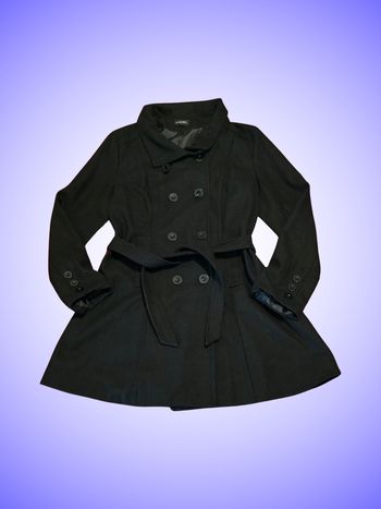 Manteau Mi-long Noir Taille 46 XXXL Sarl Victorj'