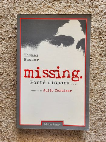 Missing, Porté Disparu de Thomas Hauser - Roman sur la dictature au Chili