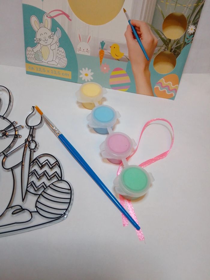 Décoration de Pâques à peindre "Grand Lapin" - Suncatcher - photo numéro 5