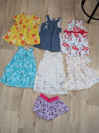 Lot 5 robes + 1 jupe été 18 Mois