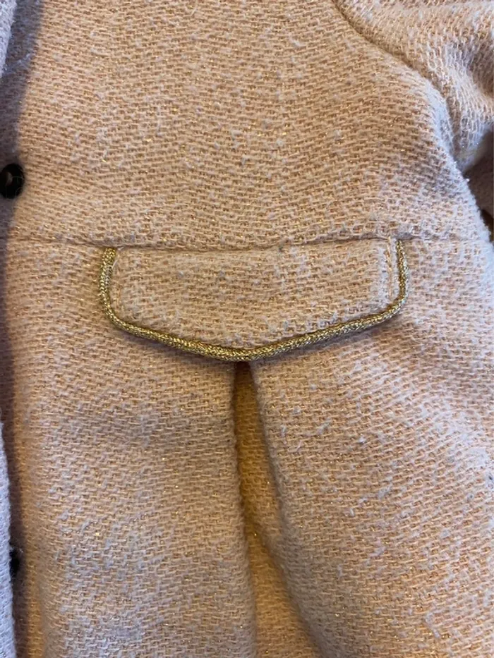 Manteau fourrure polaire rose et or tape a l’œil - photo numéro 3