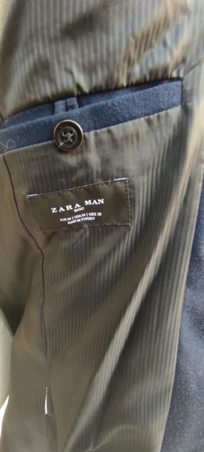 Veste blazer costume bleu marine Zara man - photo numéro 7