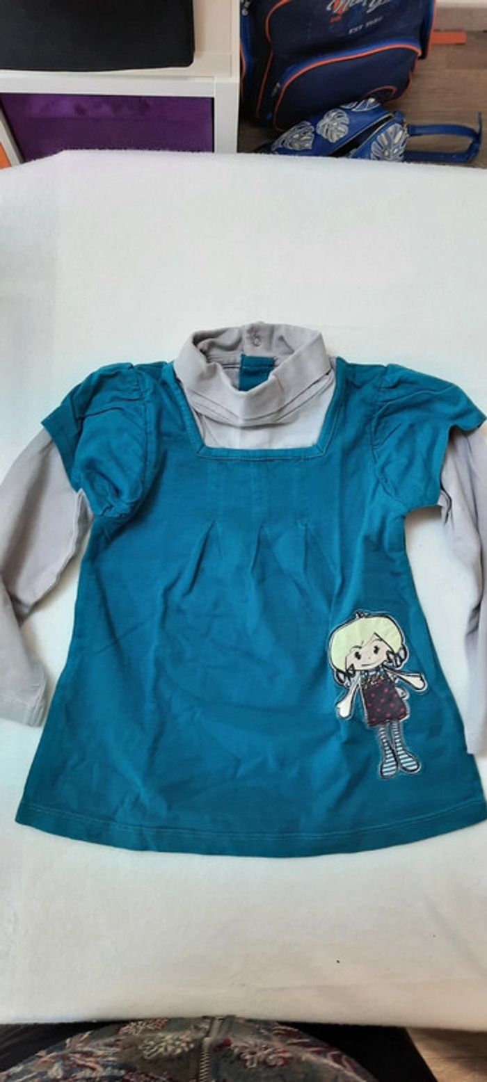 T-shirt 4 ans col roulé