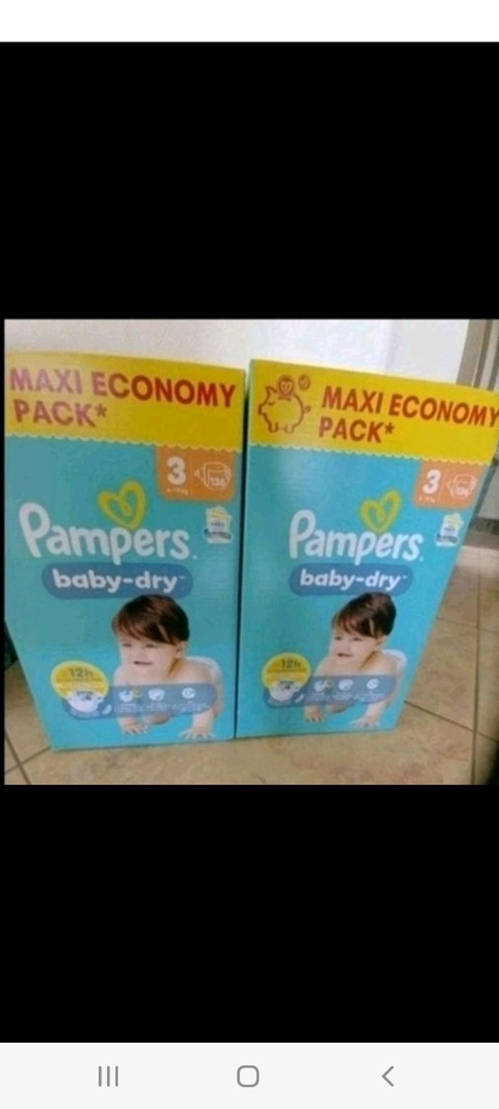272 couches pampers baby dry taille 3