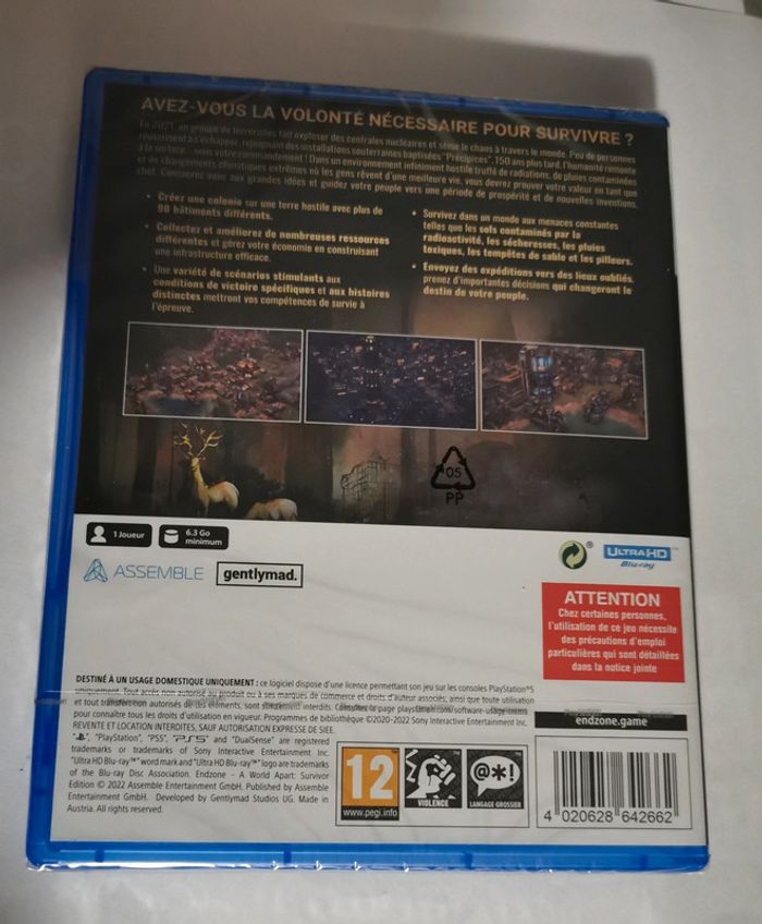 Endzone a word apart survivor edition ps5 new game sealed - photo numéro 2