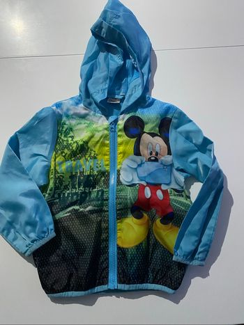 Coup vent Mickey Mouse bleu claire taille 4 ans