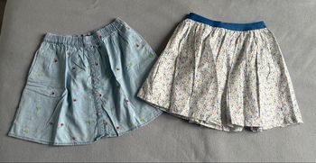 Lot 2 jupes Okaïdi bleues 