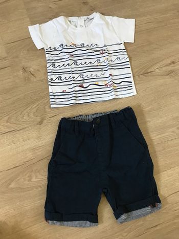 Ensemble tee-shirt/short 9 mois