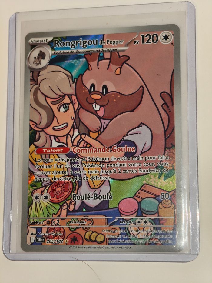 Carte Pokémon - Rongrigou de Pepper 205/182 DRIfr