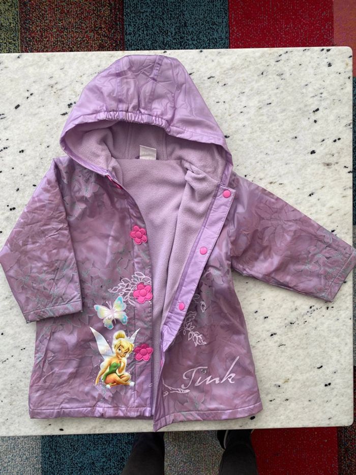 Manteau imperméable violet Fée Clochette 4ans - photo numéro 2