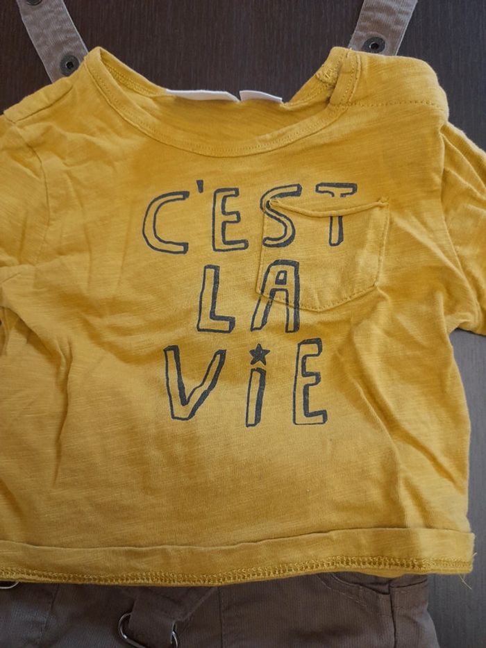Ensemble salopette plus t-shirt 3 mois - photo numéro 8