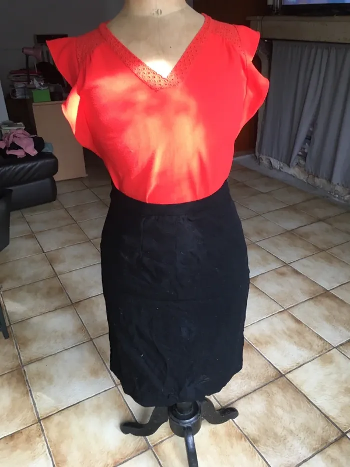 Jupe noir droite @