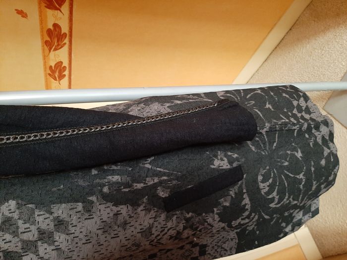 Cream Clothing - Robe ML noir et gris motif fantaisie T40 - photo numéro 6