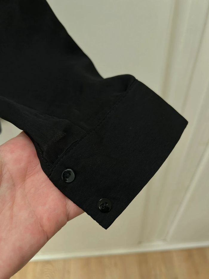 Blouse noir brodée avec perles - taille 34 promod - photo numéro 4