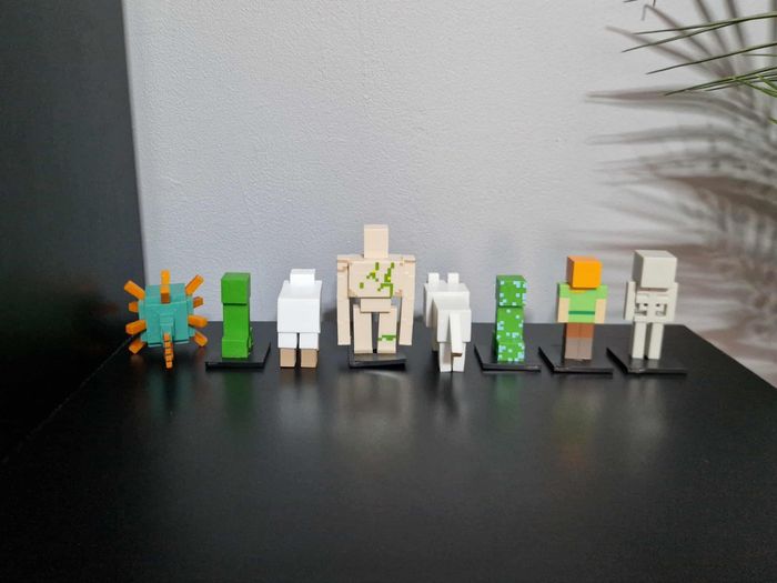 Lot de 8 figurines Minecraft toppeez - photo numéro 2