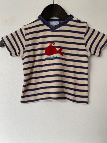 T-shirt marinière baleine