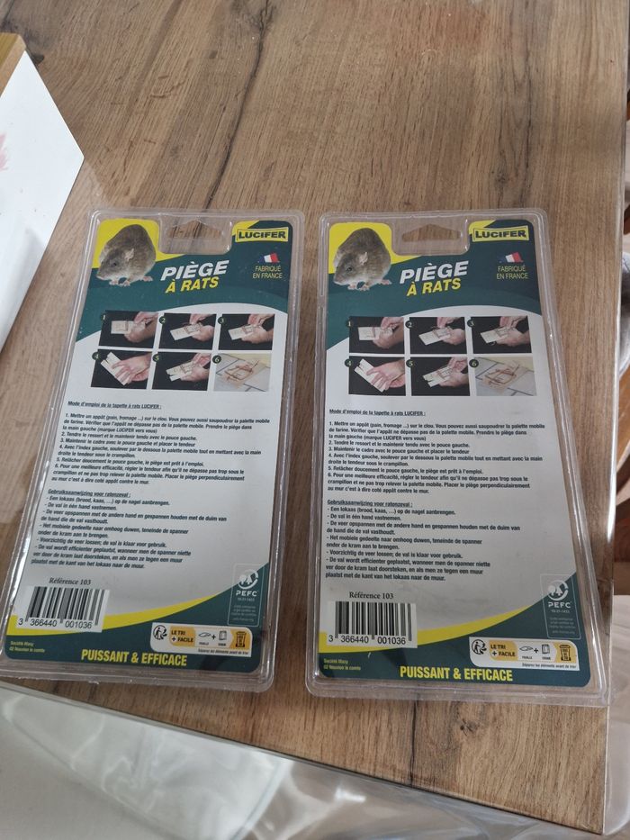 Lot 2 tapettes a rats neuves - photo numéro 2