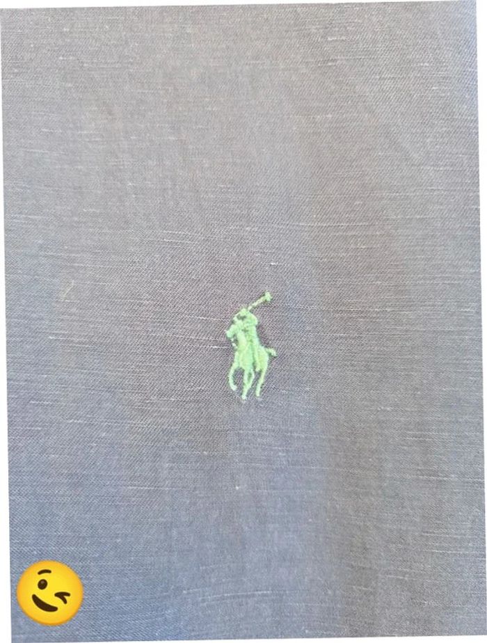 Chemise Ralph Lauren manche longue Taille L bleu noir Homme Men CHE121 - photo numéro 2