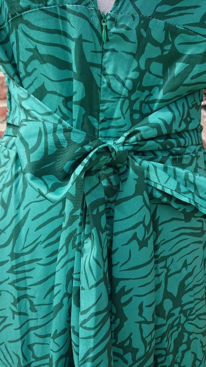 Robe longue verte Taille L - photo numéro 7