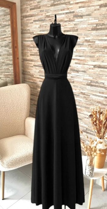 Robe multi positions noire de cocktail