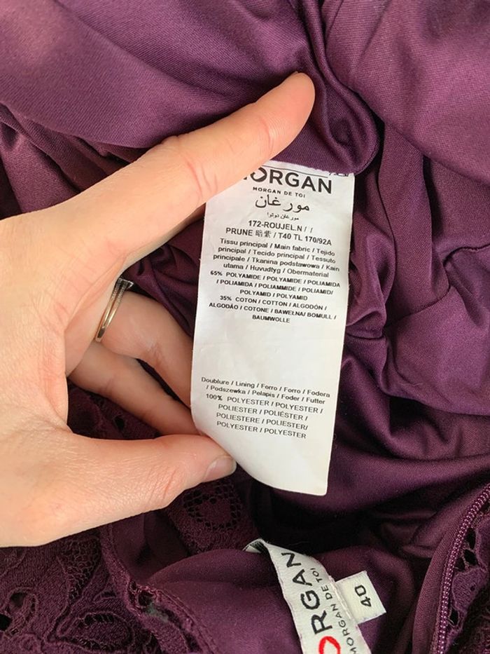 robe casual Morgan bordeaux taille L - photo numéro 12