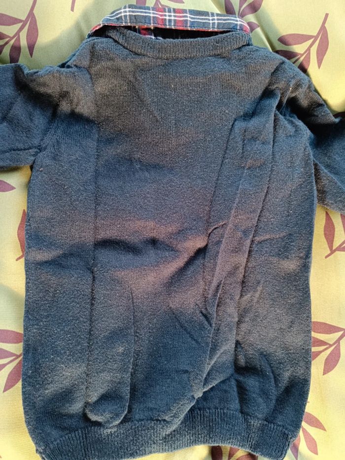 Pull avec col chemise 4 ans - photo numéro 3