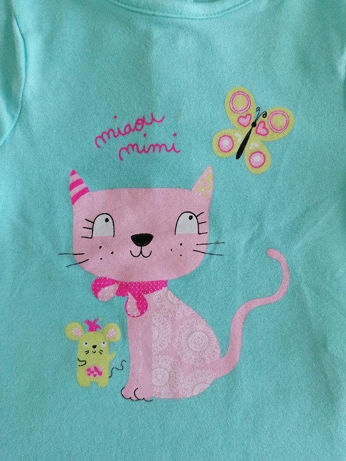 T Shirt chat 6 mois - photo numéro 2